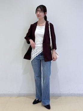 「VIS（ビス）のアイテム（パンツ）」を使った、yukm22さん（レディース・163cm）の夏コーディネート