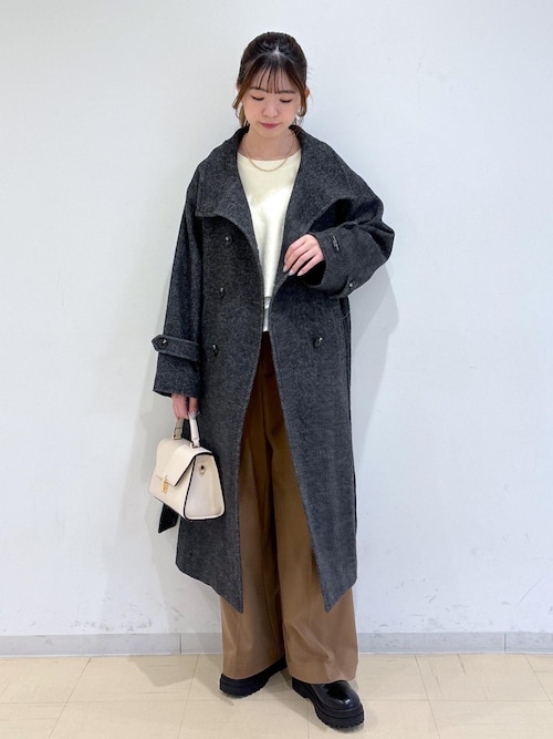 尾州シャギースタンドカラーロングコート/WEB限定PS・TMサイズ（その他