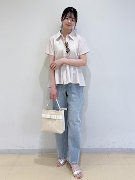 「VIS（ビス）のアイテム（パンツ）」を使った、yukm22さん（レディース・163cm）の夏コーディネート