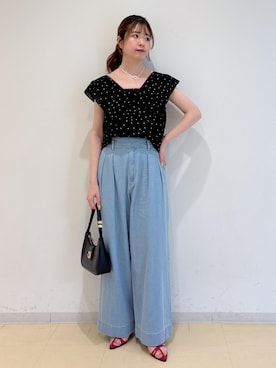 「混合」｜yukm22さん（レディース・163cm）の夏コーディネート