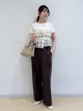 「VIS（ビス）のアイテム（アクセサリー）」を使った、yukm22さん（レディース・163cm）の春コーディネート