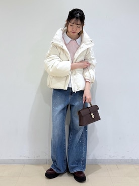 「VIS（ビス）のアイテム（トップス）」を使った、yukm22さん（レディース・163cm）の冬コーディネート