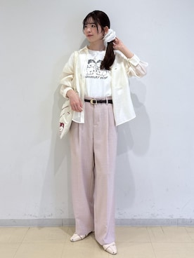 「VIS（ビス）のアイテム（アクセサリー）」を使った、yukm22さん（レディース・163cm）の春コーディネート