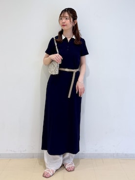 「アイテム（バングル/リストバンド）」を使った、yukm22さん（レディース・163cm・20代）の夏コーディネート