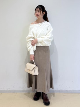 「アイテム（ハンドバッグ）」を使った、yukm22さん（レディース・163cm・20代）の冬コーディネート