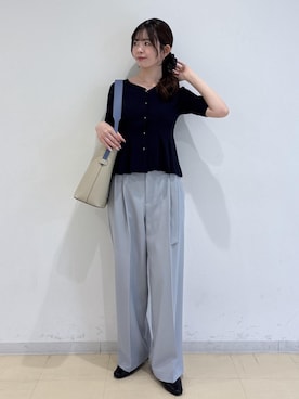 「VIS（ビス）のアイテム（トップス）」を使った、yukm22さん（レディース・163cm）の春コーディネート