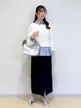 「VIS（ビス）のアイテム（トップス）」を使った、yukm22さん（レディース・163cm）の冬コーディネート