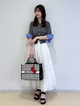 「VIS（ビス）のアイテム（アクセサリー）」を使った、yukm22さん（レディース・163cm）の夏コーディネート