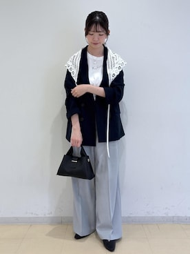 「VIS（ビス）のアイテム（パンツ）」を使った、yukm22さん（レディース・163cm）の夏コーディネート