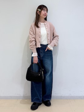 「VIS（ビス）のアイテム（デニムパンツ）」を使った、yukm22さん（レディース・163cm）の秋コーディネート