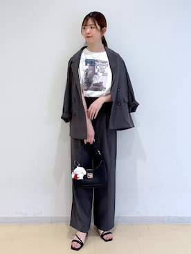 「アイテム（チャーム）」を使った、yukm22さん（レディース・163cm）の夏コーディネート