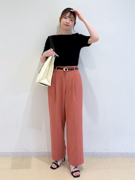 「Juze（ジュゼ）のアイテム（サンダル）」を使った、yukm22さん（レディース・163cm）の夏コーディネート