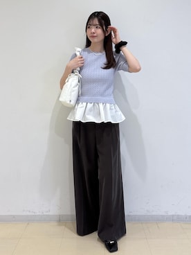 「VIS（ビス）のアイテム（トップス）」を使った、yukm22さん（レディース・163cm）の春コーディネート