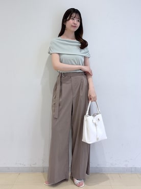 「VIS（ビス）のアイテム（アクセサリー）」を使った、yukm22さん（レディース・163cm）の夏コーディネート