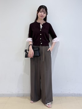 「VIS（ビス）のアイテム（パンツ）」を使った、yukm22さん（レディース・163cm）の夏コーディネート