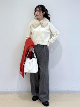 「アイテム（シュシュ）」を使った、yukm22さん（レディース・163cm・20代）の秋コーディネート