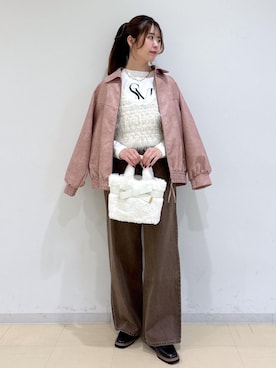 「アイテム（ブルゾン）」を使った、yukm22さん（レディース・163cm・20代）の秋コーディネート