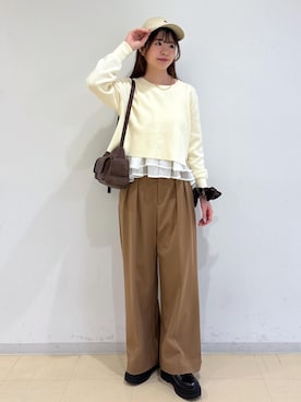 「アイテム（シュシュ）」を使った、yukm22さん（レディース・163cm・20代）の秋コーディネート