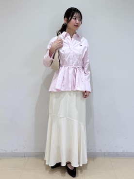 「VIS（ビス）のアイテム（バッグ）」を使った、yukm22さん（レディース・163cm）の春コーディネート