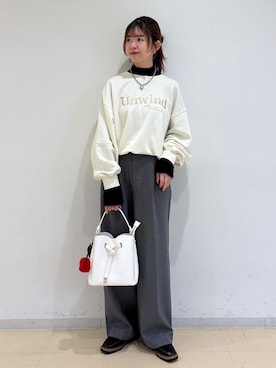 「アイテム（キーホルダー）」を使った、yukm22さん（レディース・163cm）の秋コーディネート