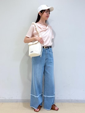「混合」｜yukm22さん（レディース・163cm）の夏コーディネート