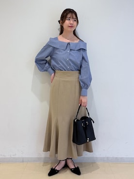 「アイテム（バレッタ/ヘアクリップ）」を使った、yukm22さん（レディース・163cm・20代）の秋コーディネート