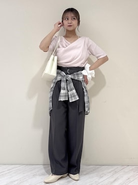 「VIS（ビス）のアイテム（トップス）」を使った、コウさん（レディース・152cm）の春コーディネート