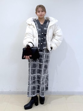 「VIS（ビス）のアイテム（アクセサリー）」を使った、コウさん（レディース・153cm）の冬コーディネート