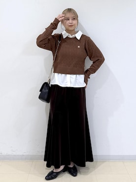 「Juze（ジュゼ）のアイテム」を使った、コウさん（レディース・153cm）の冬コーディネート