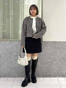 「クリスマスコーデ」｜コウさん（レディース・153cm・10代）の冬コーディネート