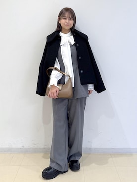 「VIS（ビス）のアイテム」を使った、コウさん（レディース・153cm）の秋コーディネート