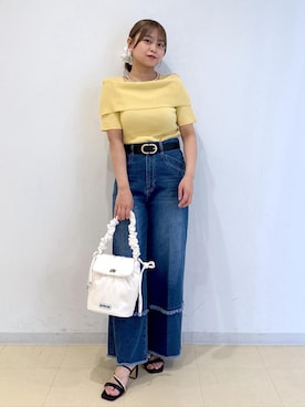 「Juze（ジュゼ）のアイテム（サンダル）」を使った、コウさん（レディース・153cm）の夏コーディネート