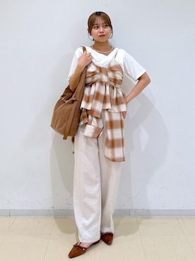 「アイテム（パンプス）」を使った、コウさん（レディース・153cm・20代）の夏コーディネート