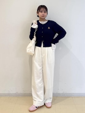 「VIS（ビス）のアイテム（パンツ）」を使った、コウさん（レディース・153cm）の春コーディネート