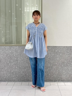 「アイテム（キャミソール）」を使った、コウさん（レディース・153cm・10代）の夏コーディネート