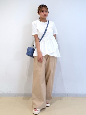 「アイテム（パンツ）」を使った、コウさん（レディース・153cm・20代）の夏コーディネート