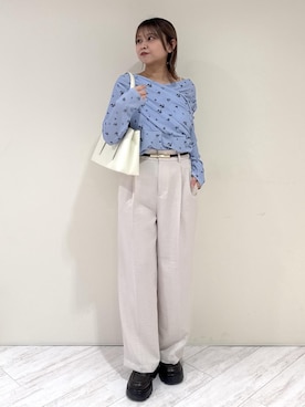 「VIS（ビス）のアイテム（アクセサリー）」を使った、コウさん（レディース・152cm）の春コーディネート