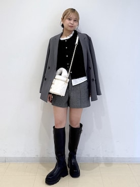 「Juze（ジュゼ）のアイテム」を使った、コウさん（レディース・153cm）の冬コーディネート