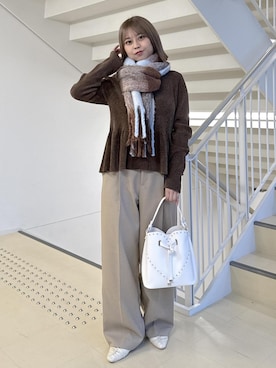 「VIS（ビス）のアイテム（パンツ）」を使った、コウさん（レディース・153cm）の冬コーディネート