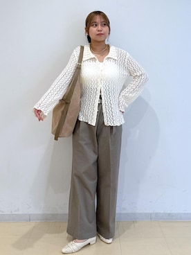 「アイテム（パンプス）」を使った、コウさん（レディース・153cm・20代）の秋コーディネート