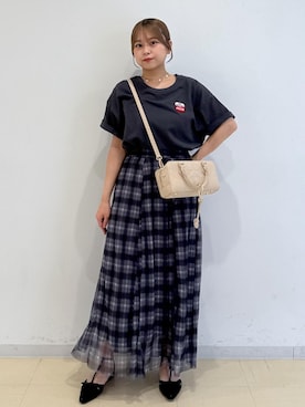 「Coca Cola（コカコーラ）のアイテム」を使った、コウさん（レディース・153cm）の夏コーディネート