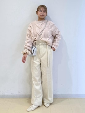 「VIS（ビス）のアイテム（アクセサリー）」を使った、コウさん（レディース・153cm）の冬コーディネート