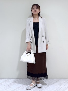 「VIS（ビス）のアイテム（アクセサリー）」を使った、コウさん（レディース・152cm）の夏コーディネート