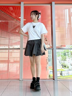 「LIFE WORK（ライフワーク）のアイテム（トップス）」を使った、ﾕｷﾉさん（レディース・158cm）の夏コーディネート