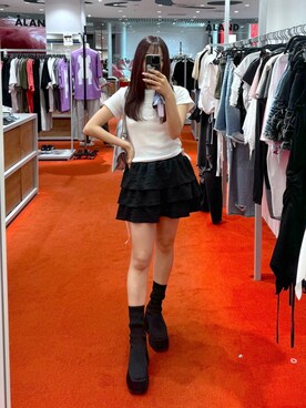 「PLASMASPHERE（プラズマスフィア）のアイテム」を使った、ﾕｷﾉさん（レディース・158cm）の夏コーディネート