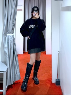 「アイテム（帽子）」を使った、ﾕｷﾉさん（レディース・158cm・20代）の秋コーディネート