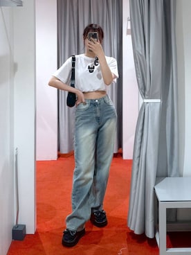 「LIFE WORK（ライフワーク）のアイテム（トップス）」を使った、ﾕｷﾉさん（レディース・158cm）の夏コーディネート