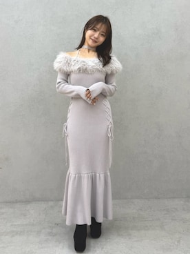 「RESEXXY（リゼクシー）のアイテム（ワンピース）」を使った、MAYUさん（レディース・150cm）の秋コーディネート