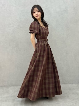 「着痩せ」｜「アイテム（ワンピース/ドレス）」を使った、MAYUさん（レディース・150cm）の夏コーディネート