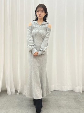 「着痩せコーデ」｜「アイテム（ワンピース/ドレス）」を使った、MAYUさん（レディース・150cm）の夏コーディネート